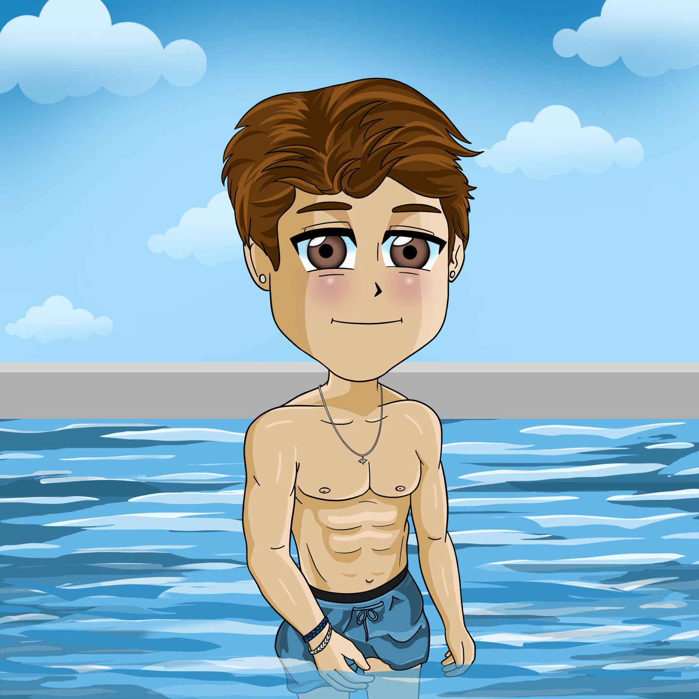 Custom Chibi Digital Image - Toonized