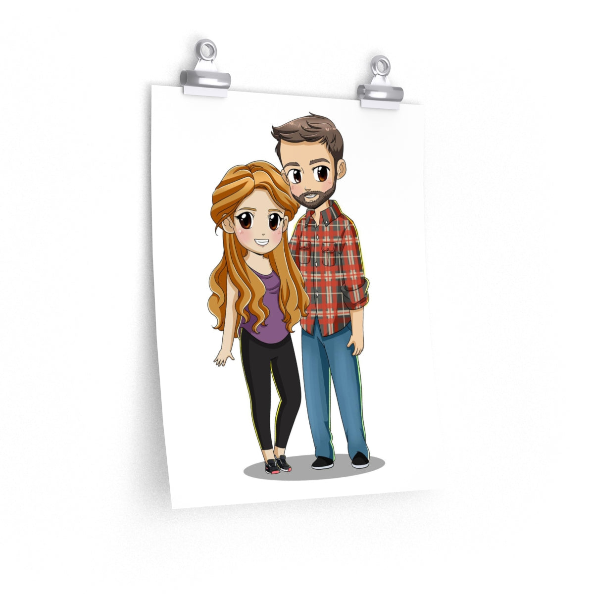 Custom Chibi Unframed Poster - Toonized