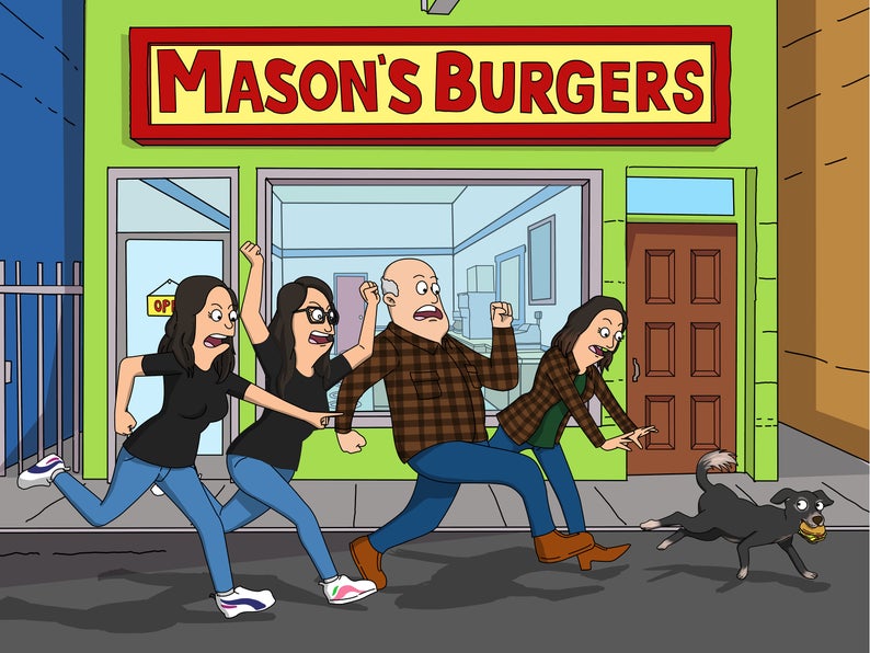 Custom Bob's Burgers Style Unframed Poster - Toonized