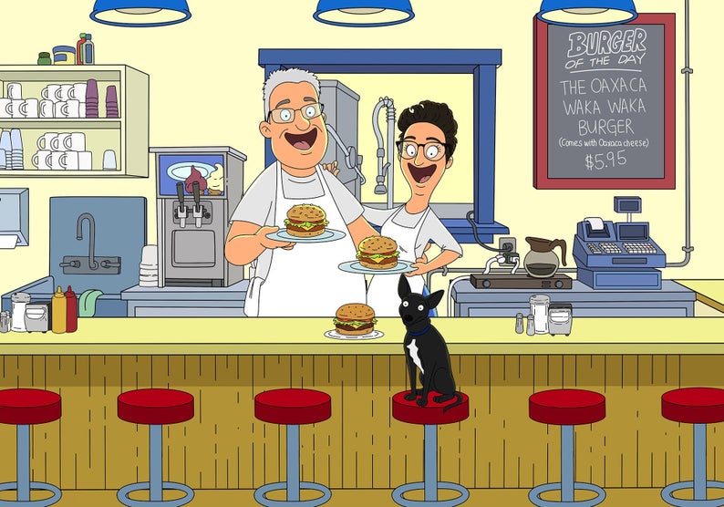 Custom Bob's Burgers Style Unframed Poster - Toonized