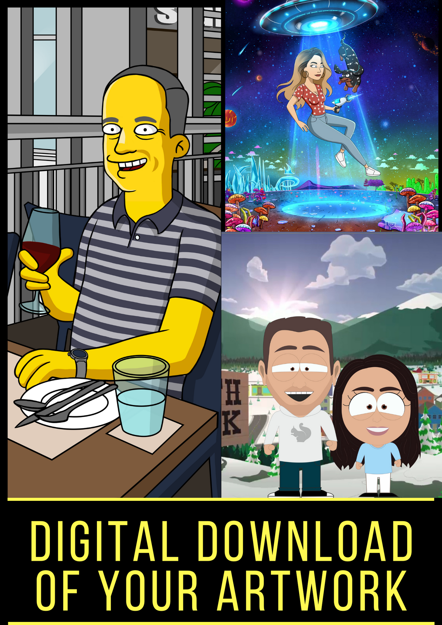 Digital Download of Your Artwork - Toonized