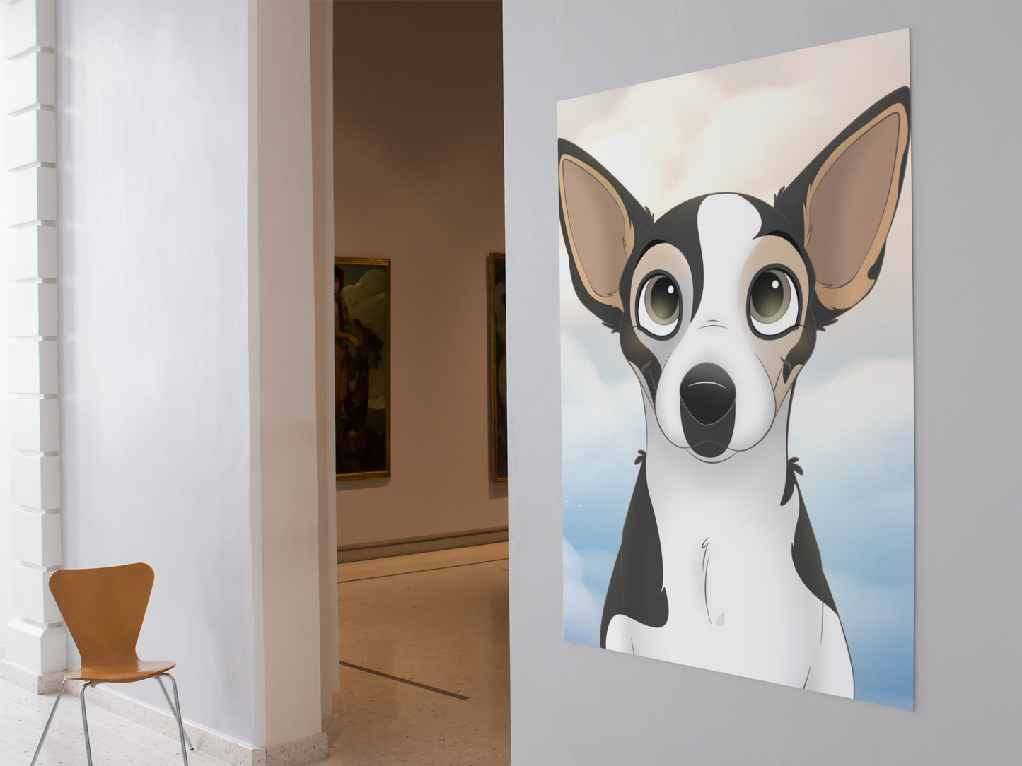 Custom Cartoon Pet Art Unframed Poster