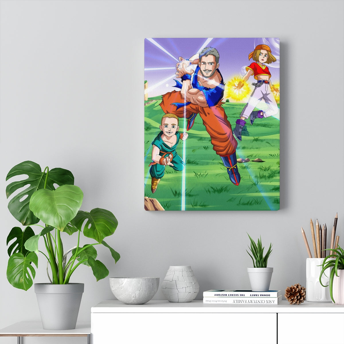 Custom Saiyan Style Canvas - Toonized