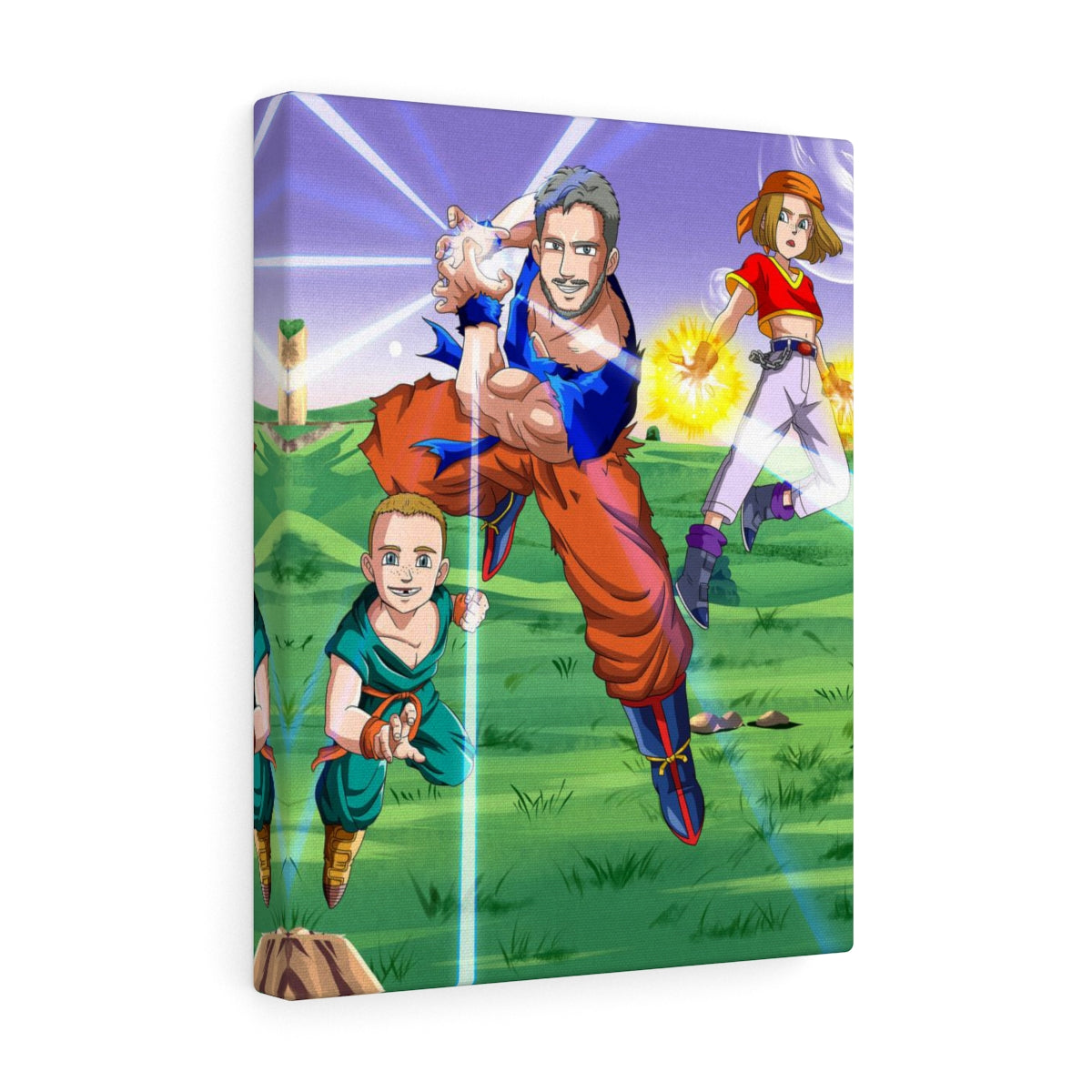 Custom Saiyan Style Canvas - Toonized