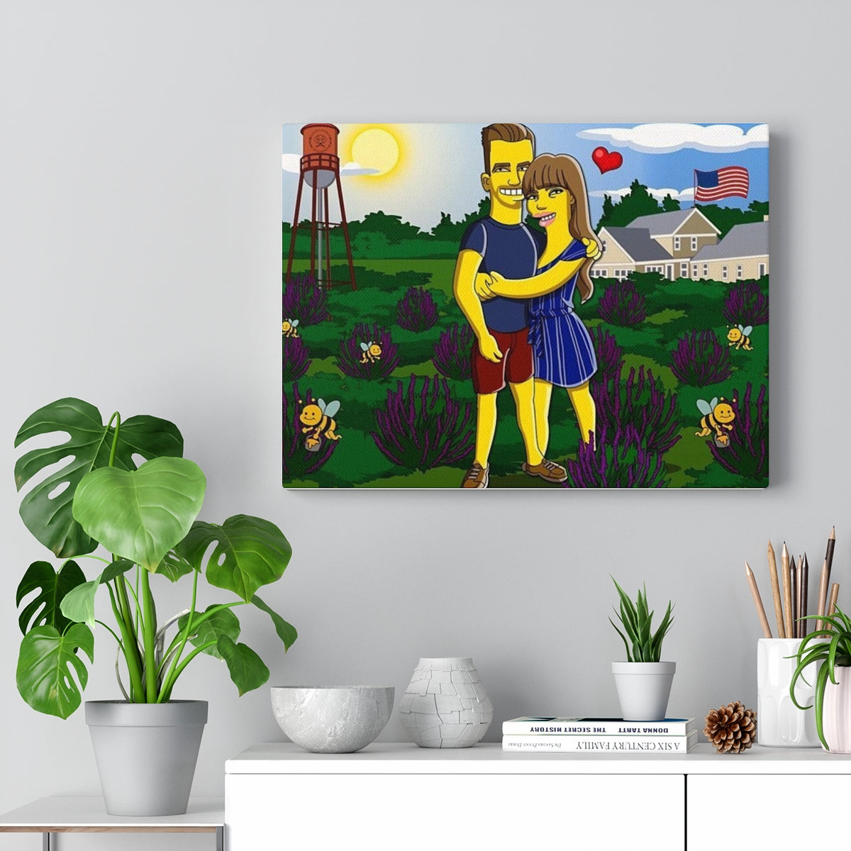 Custom Yellow Style Canvas - Toonized