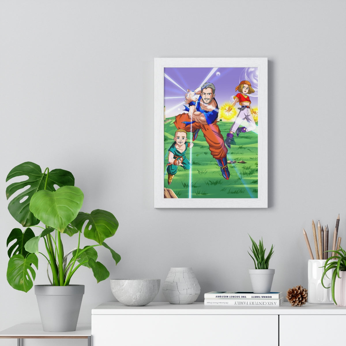 Custom Saiyan Style Framed Poster - Toonized