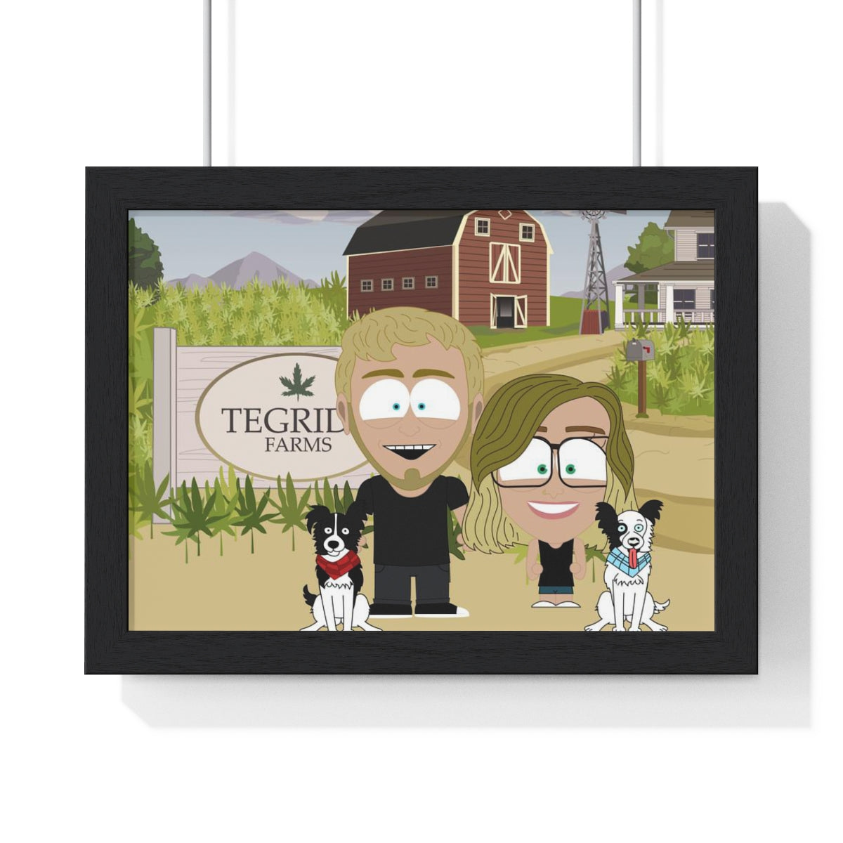 Custom Cartman Style Framed Poster - Toonized