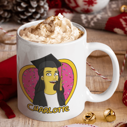 Personalized Christmas Cartoon Mug - Toonized