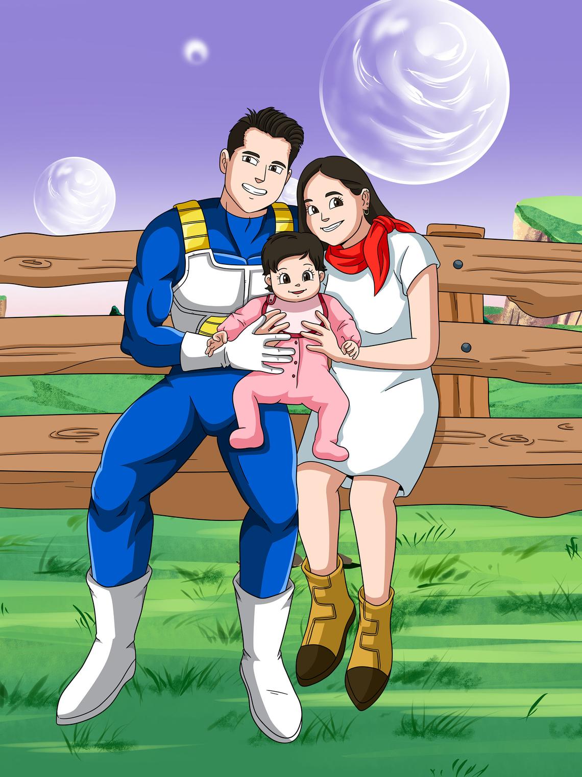Custom Saiyan Style Canvas - Toonized
