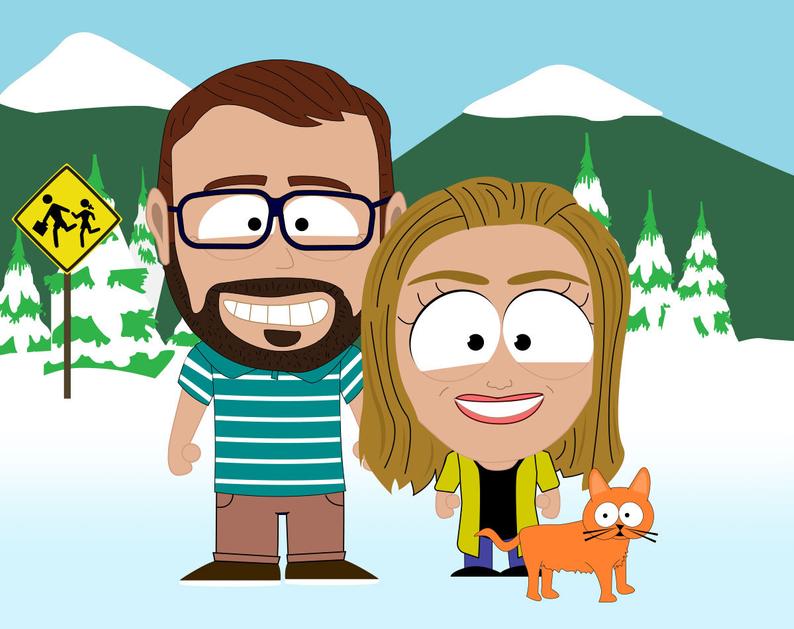 Custom Cartman Style Digital Image - Toonized