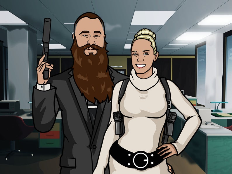 Custom Archer Style Framed Poster - Toonized