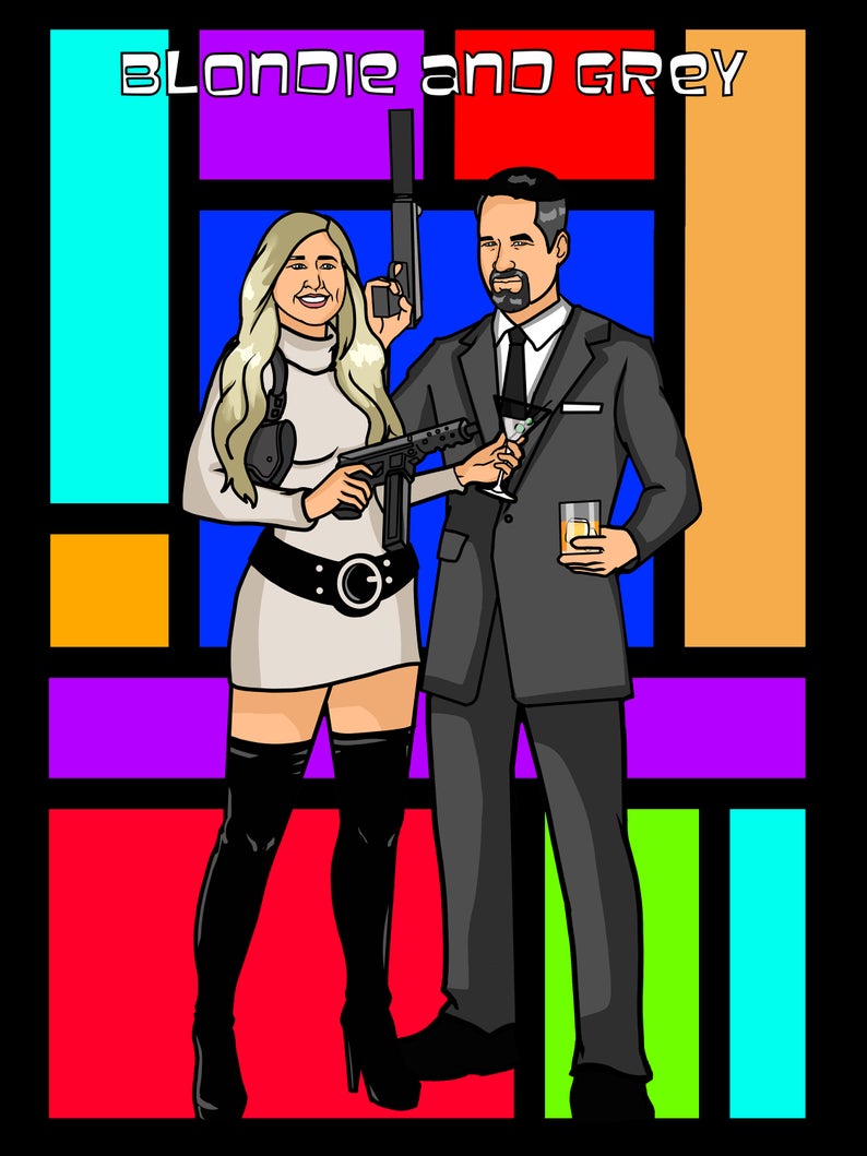 Custom Archer Style Framed Poster - Toonized