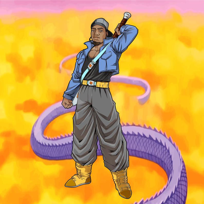 Custom Saiyan Style Canvas - Toonized