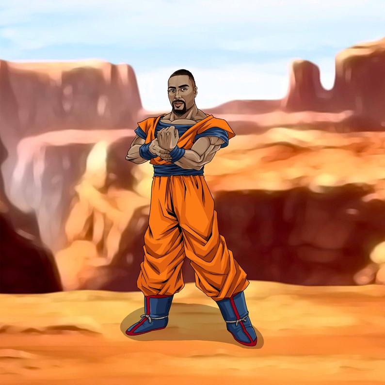 Custom Saiyan Style Canvas - Toonized