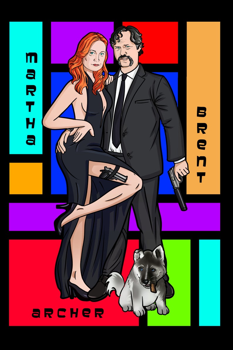 Custom Archer Style Unframed Poster - Toonized