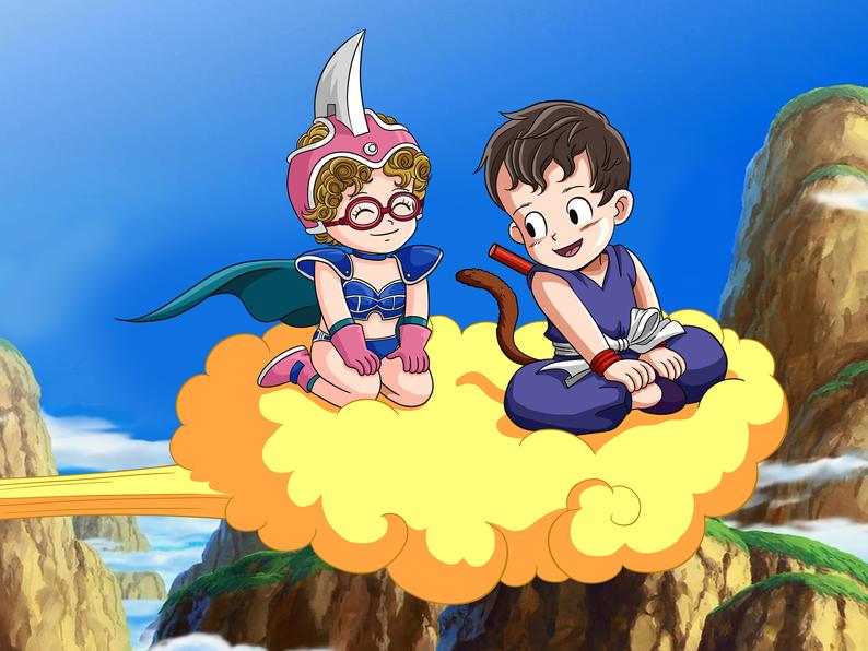 Custom Saiyan Style Canvas - Toonized