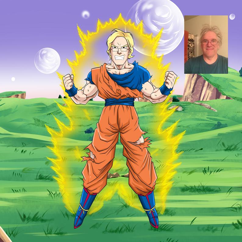 Custom Saiyan Style Framed Poster - Toonized