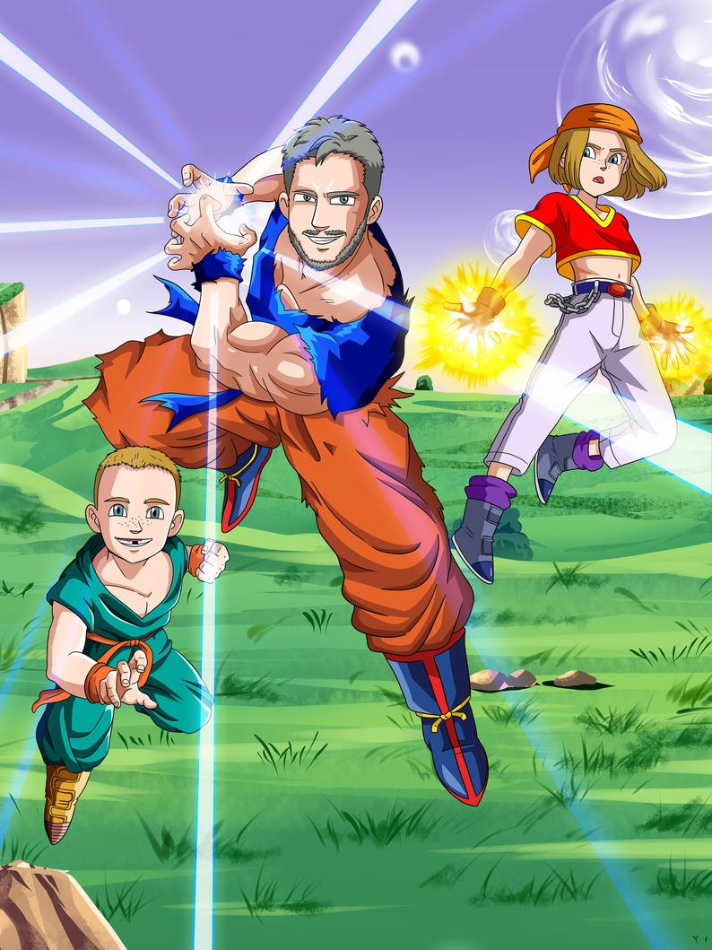 Custom Saiyan Style Canvas - Toonized