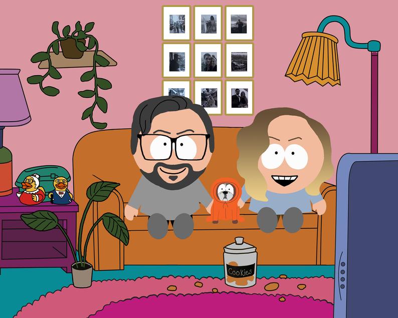 Custom Cartman Style Canvas - Toonized